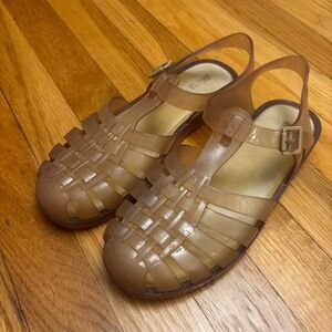 Melissa Clear Jelly Shoes With Adjustable Strap Size 8